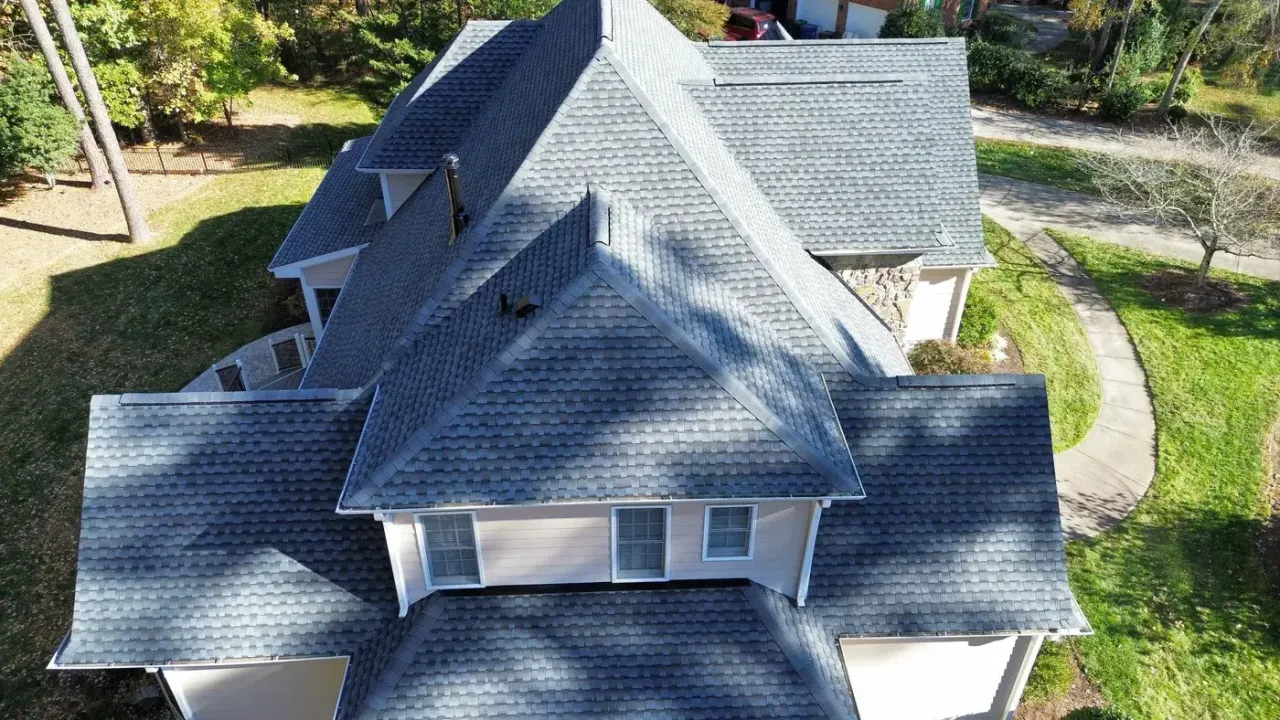 Roof replacement on Shadow Moss Pl in Durham, NC, photo 7 of 9