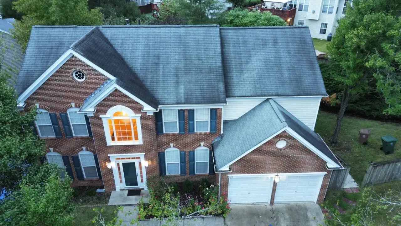 Roof on Sherwood Forest pl in Cary, NC before the roof replacement