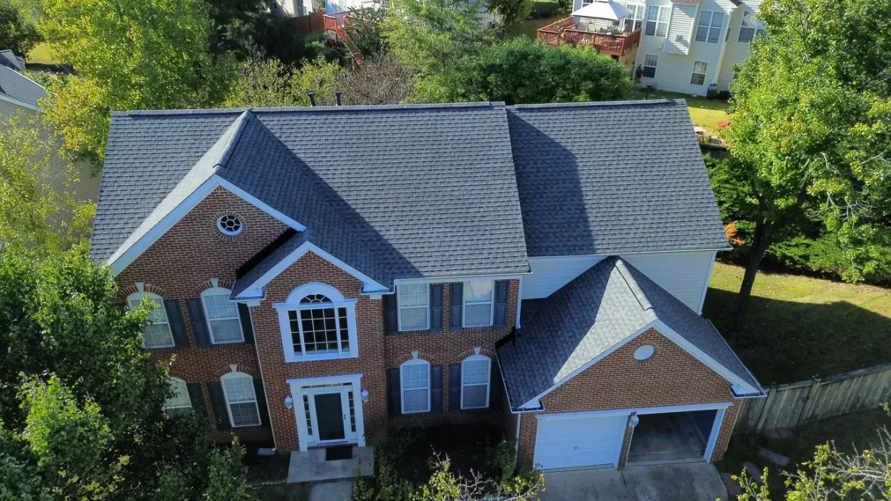 Roof on Sherwood Forest pl in Cary, NC after the roof replacement