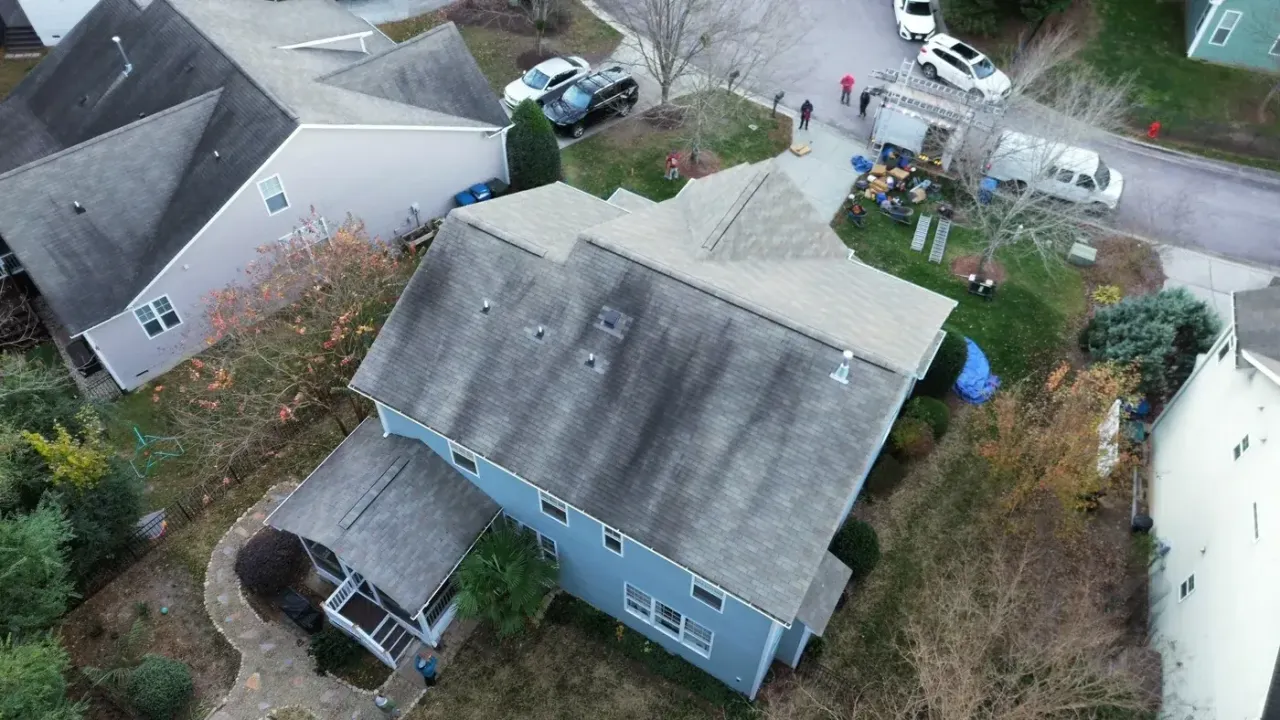 Roof replacement on Silverbush Ct in Durham, NC, photo 2 of 12