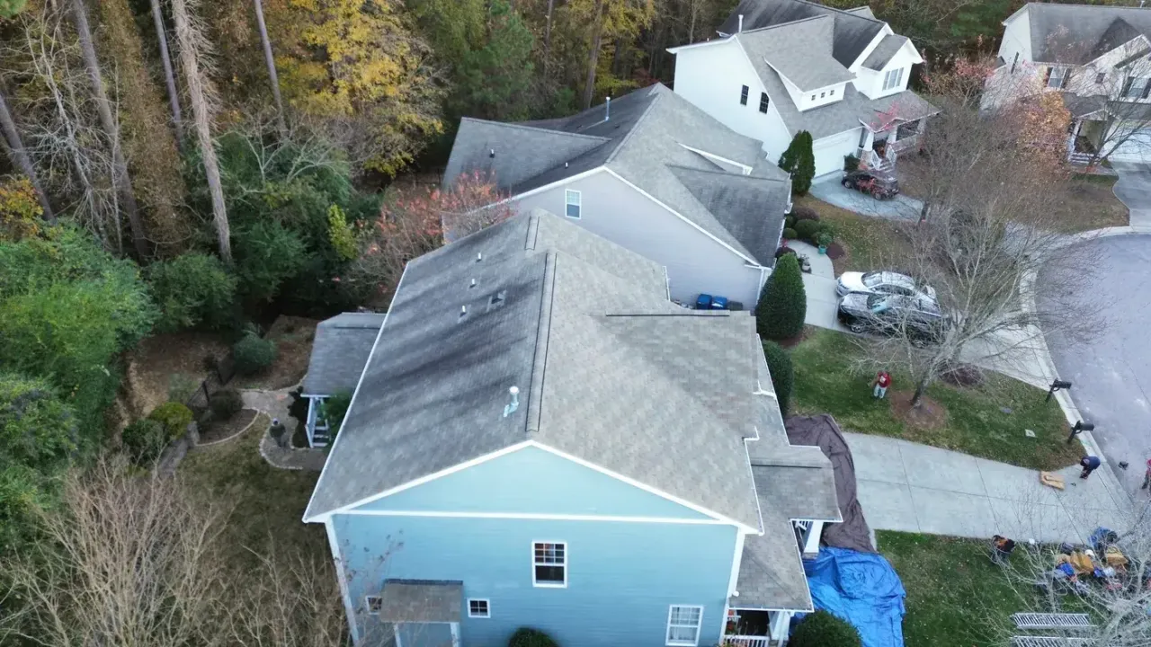 Roof replacement on Silverbush Ct in Durham, NC, photo 3 of 12