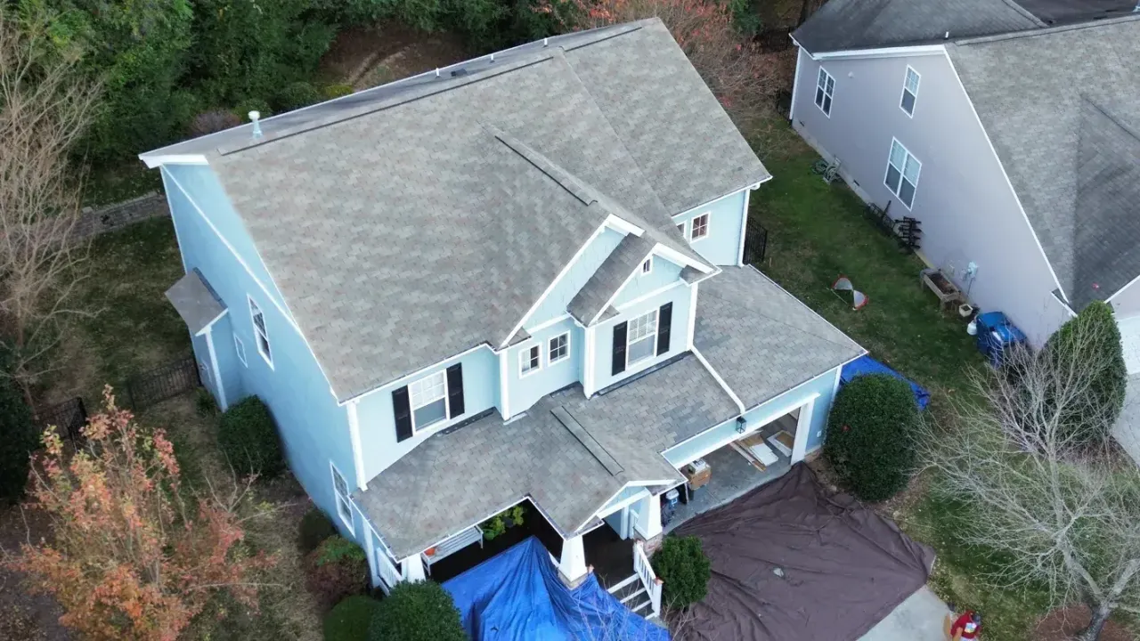 Roof replacement on Silverbush Ct in Durham, NC, photo 4 of 12