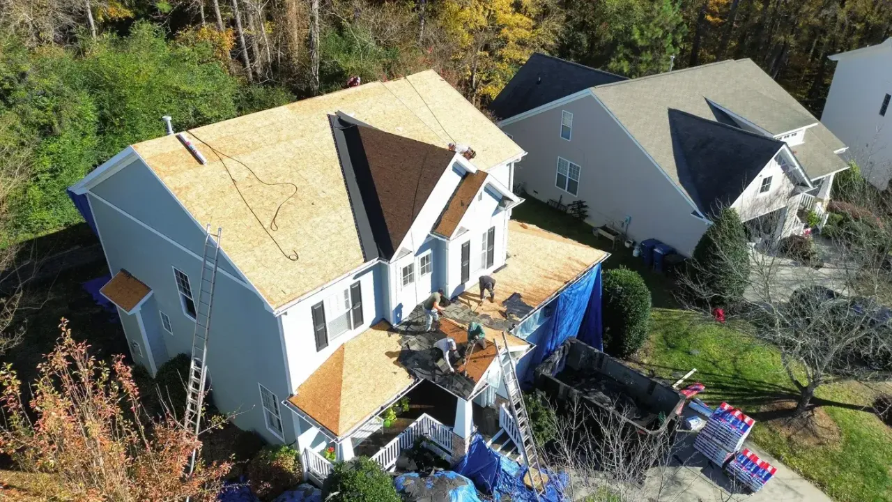 Roof replacement on Silverbush Ct in Durham, NC, photo 5 of 12