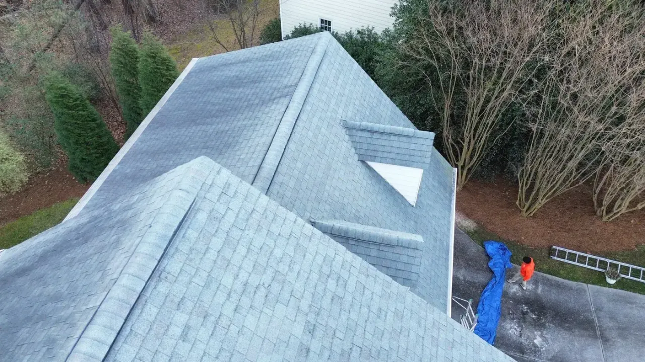 Roof replacement on Stoneleigh Dr in Cary, NC, photo 3 of 11