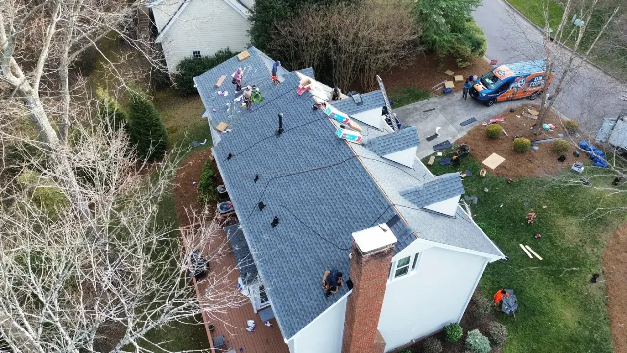Roof replacement on Stoneleigh Dr in Cary, NC, photo 5 of 11