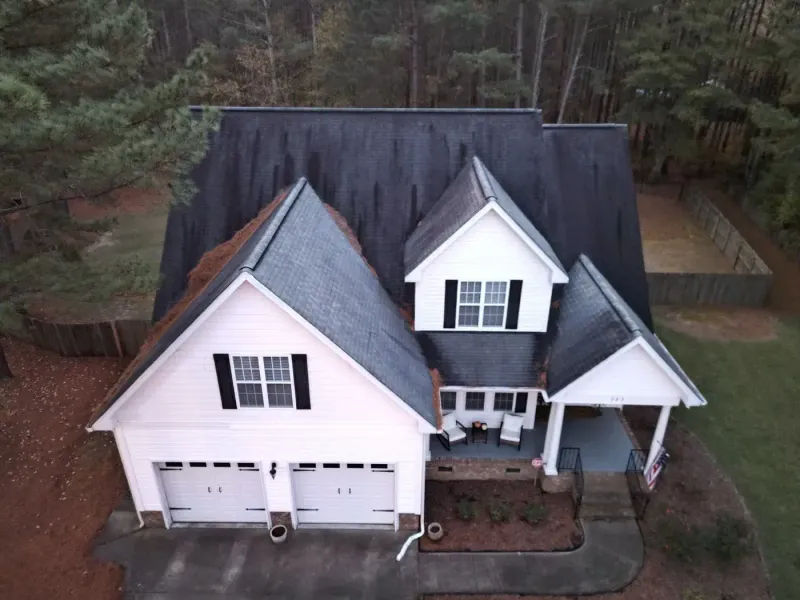 Roof replacement on Thicket Dr in Angier, NC, photo 2 of 8
