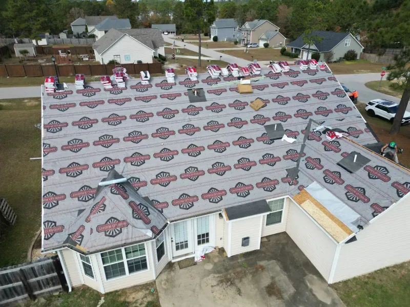 Roof replacement on Valley Oak Dr in Dunn, NC, photo 2 of 9