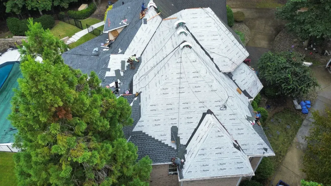 Roof replacement on Vista Dell Lago Ln in Wake Forest, NC, photo 6 of 15