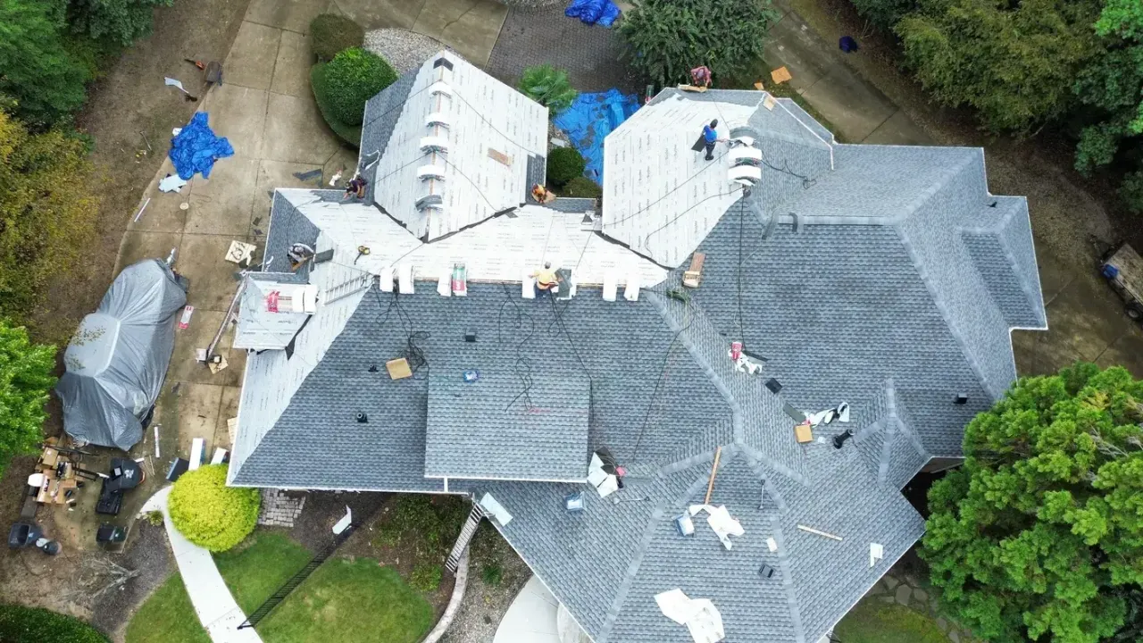 Roof replacement on Vista Dell Lago Ln in Wake Forest, NC, photo 7 of 15