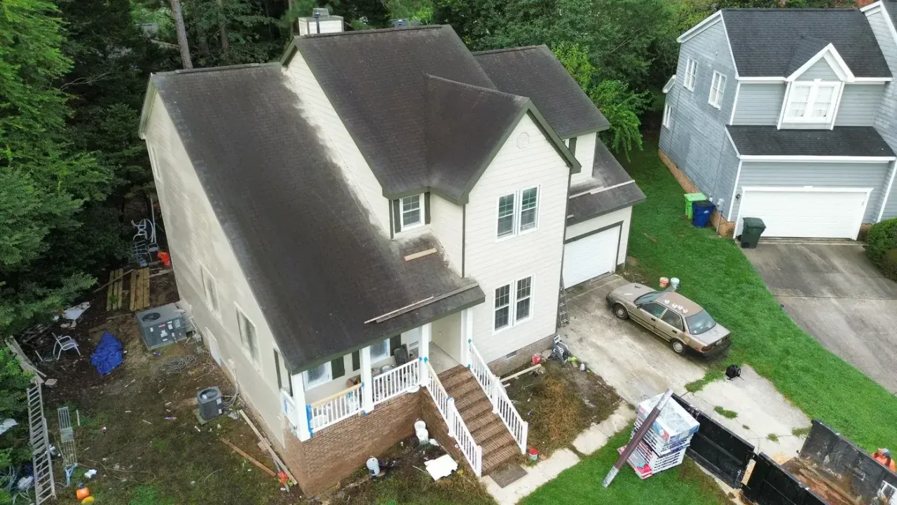 Roof replacement on Wildoat Pl in Raleigh, NC, photo 2 of 8