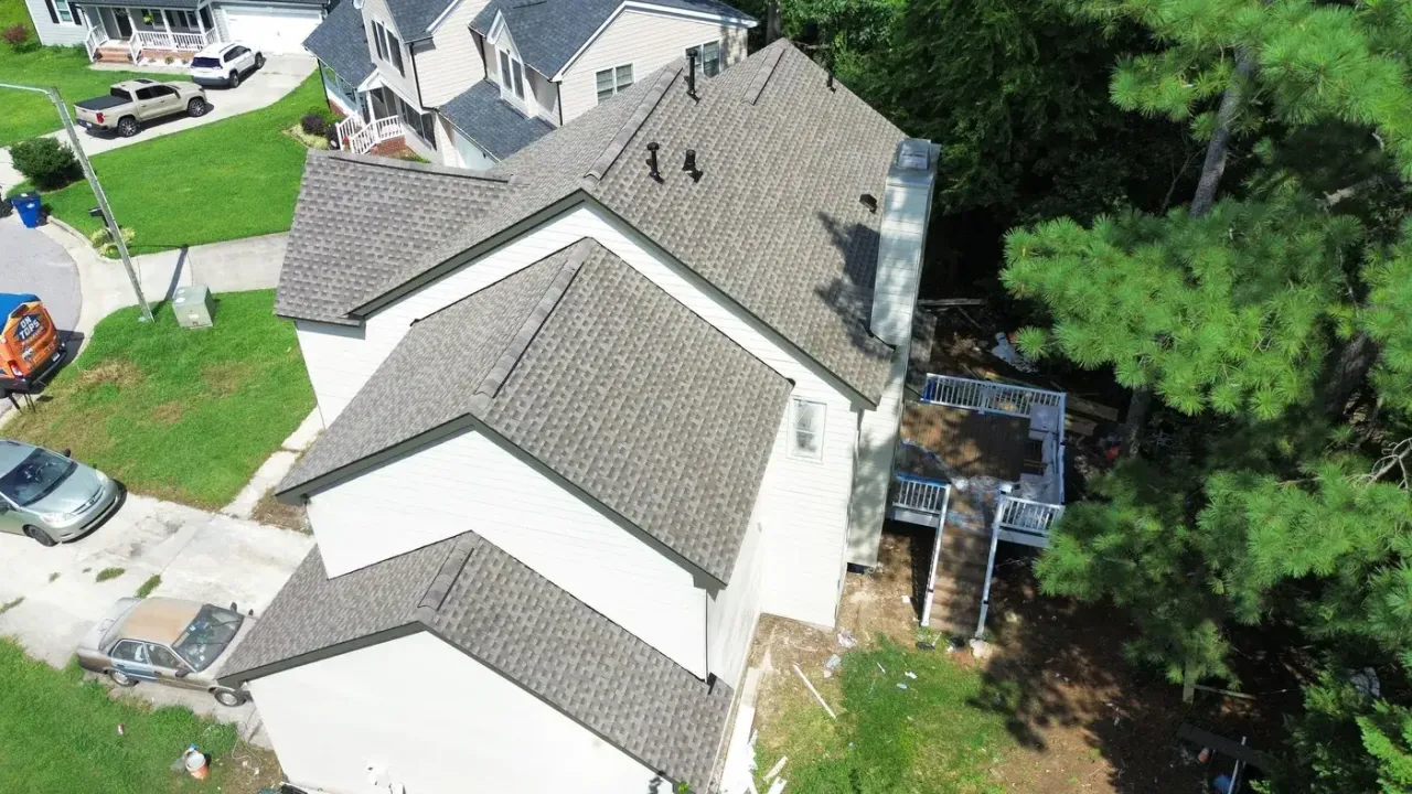 Roof replacement on Wildoat Pl in Raleigh, NC, photo 5 of 8