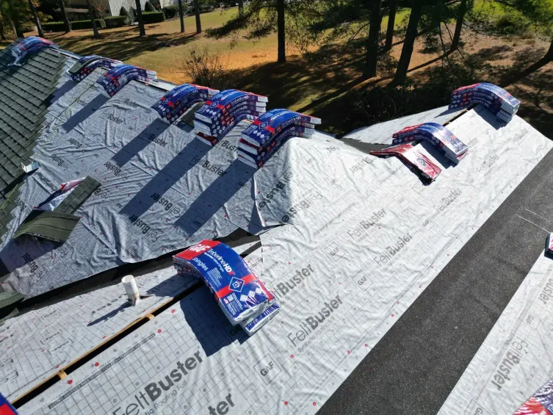 Roof replacement on Zachs Mill Rd in Angier, NC, photo 4 of 9